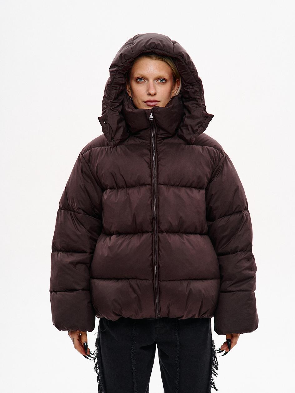 Картинка Пуховик коричневий